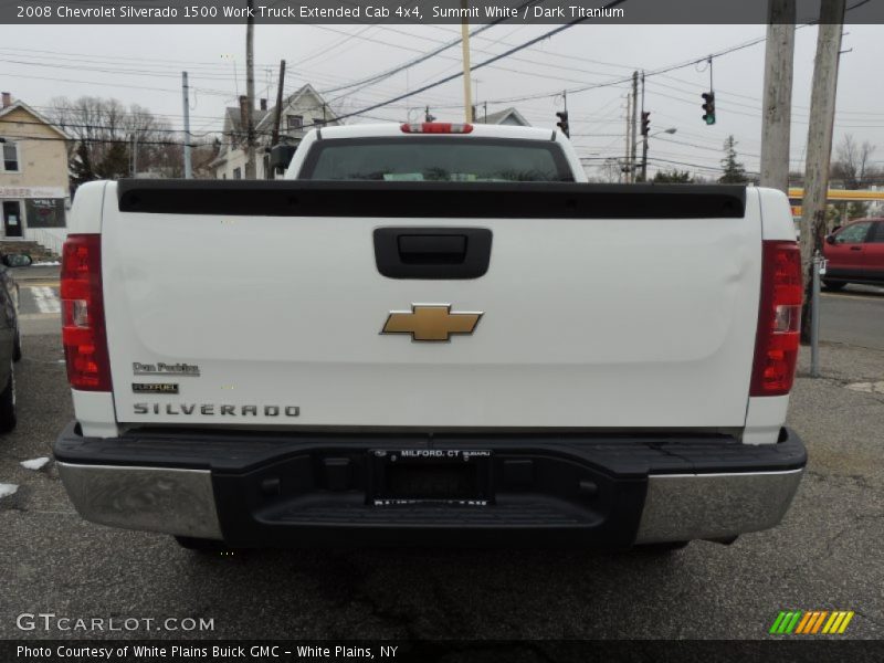 Summit White / Dark Titanium 2008 Chevrolet Silverado 1500 Work Truck Extended Cab 4x4