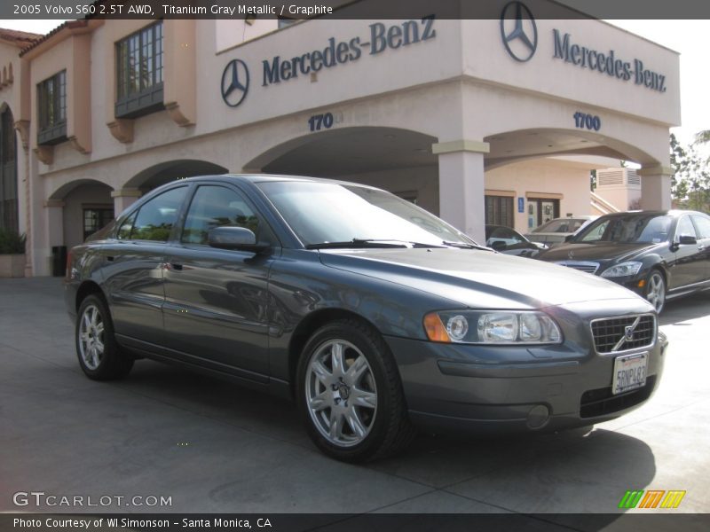 Titanium Gray Metallic / Graphite 2005 Volvo S60 2.5T AWD