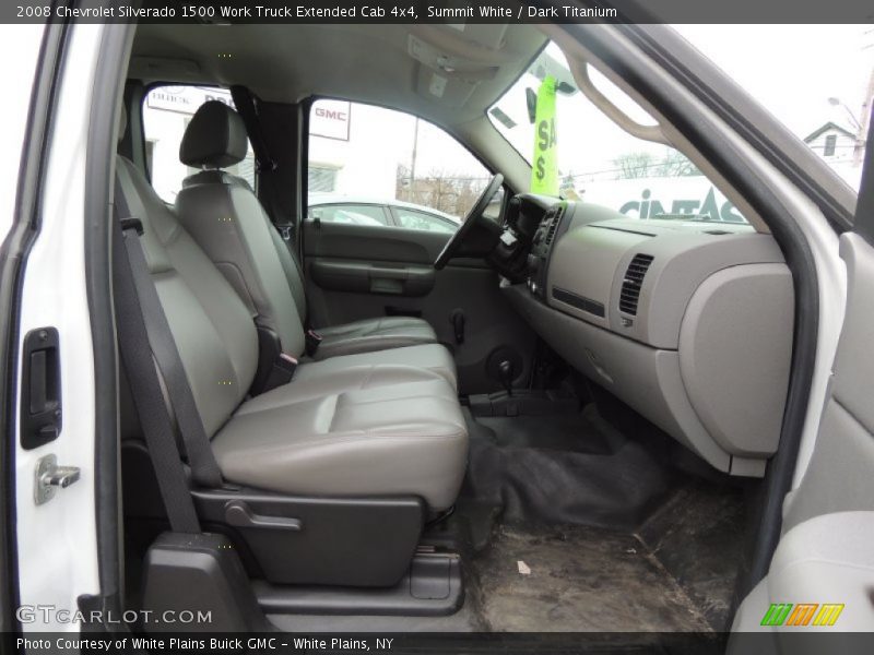 Summit White / Dark Titanium 2008 Chevrolet Silverado 1500 Work Truck Extended Cab 4x4