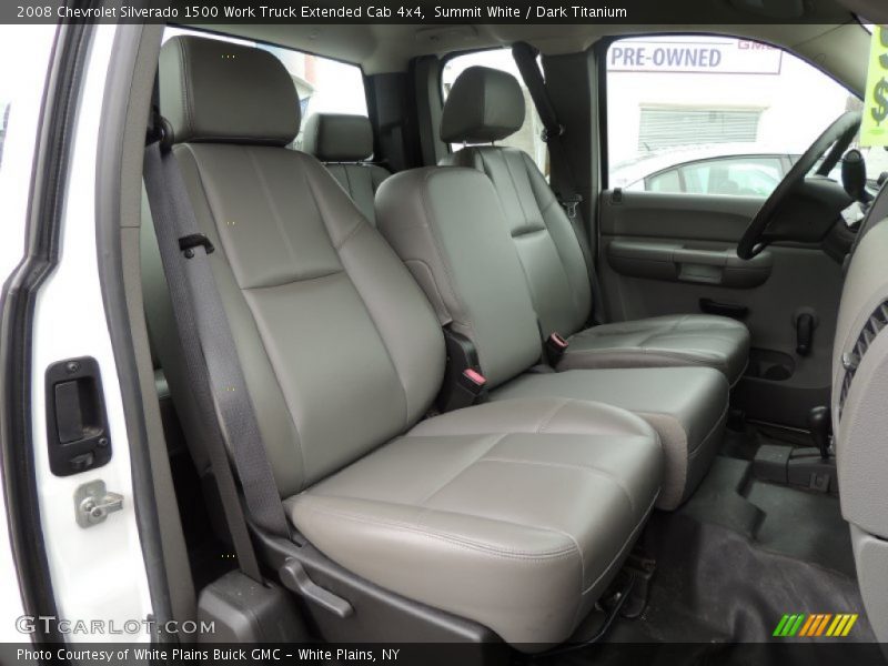 Summit White / Dark Titanium 2008 Chevrolet Silverado 1500 Work Truck Extended Cab 4x4