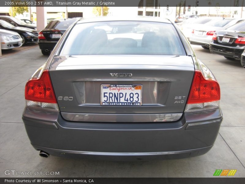 Titanium Gray Metallic / Graphite 2005 Volvo S60 2.5T AWD