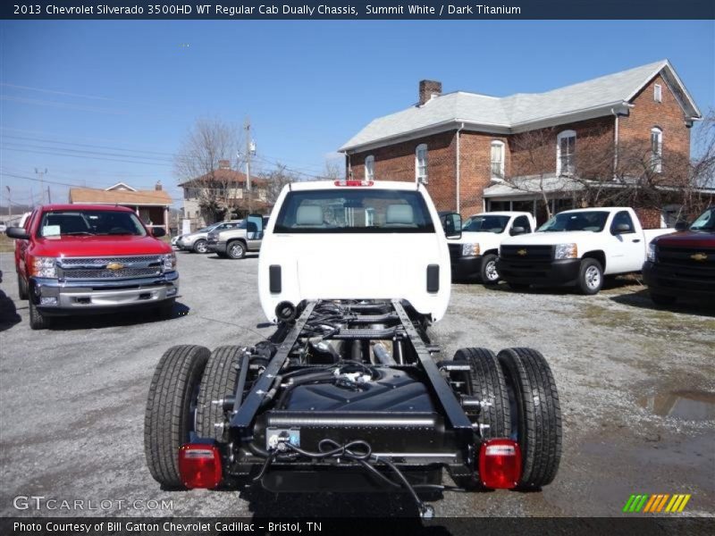 Summit White / Dark Titanium 2013 Chevrolet Silverado 3500HD WT Regular Cab Dually Chassis