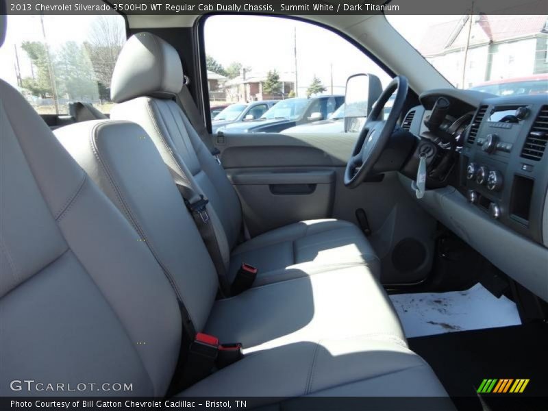 Summit White / Dark Titanium 2013 Chevrolet Silverado 3500HD WT Regular Cab Dually Chassis