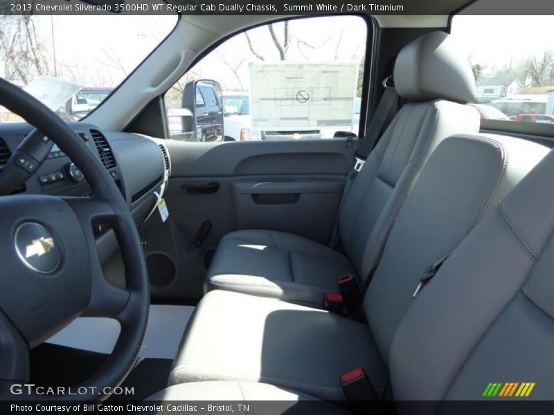 Summit White / Dark Titanium 2013 Chevrolet Silverado 3500HD WT Regular Cab Dually Chassis