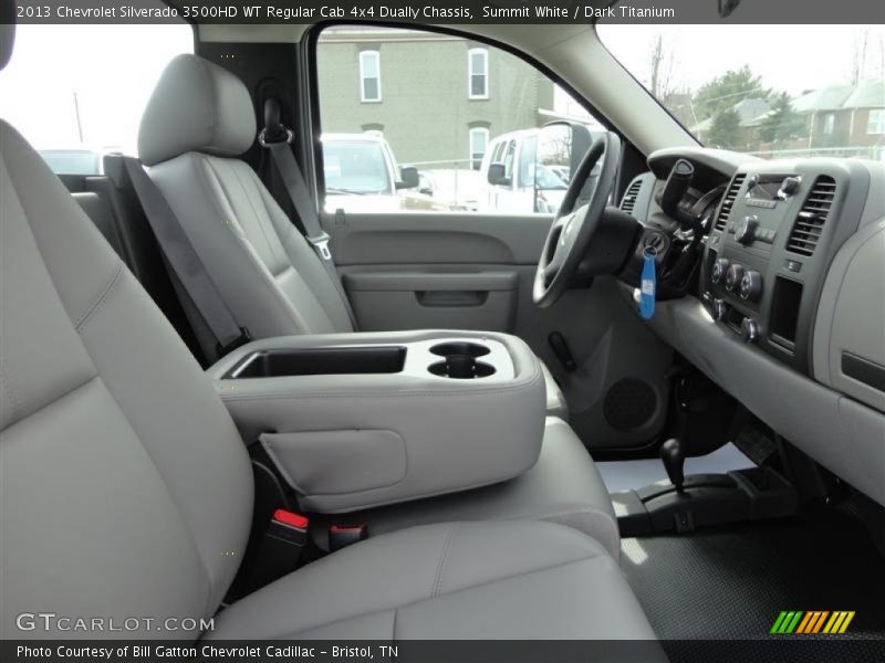 Summit White / Dark Titanium 2013 Chevrolet Silverado 3500HD WT Regular Cab 4x4 Dually Chassis