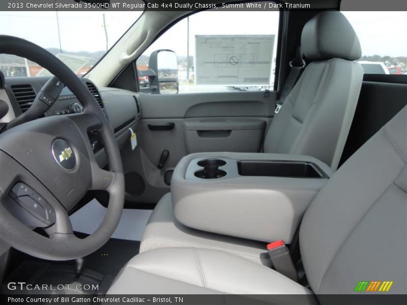 Summit White / Dark Titanium 2013 Chevrolet Silverado 3500HD WT Regular Cab 4x4 Dually Chassis