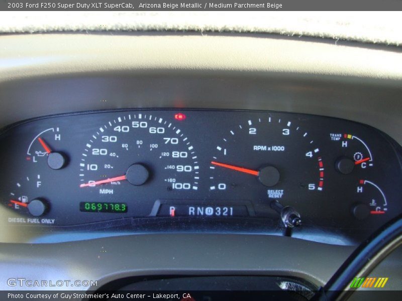  2003 F250 Super Duty XLT SuperCab XLT SuperCab Gauges