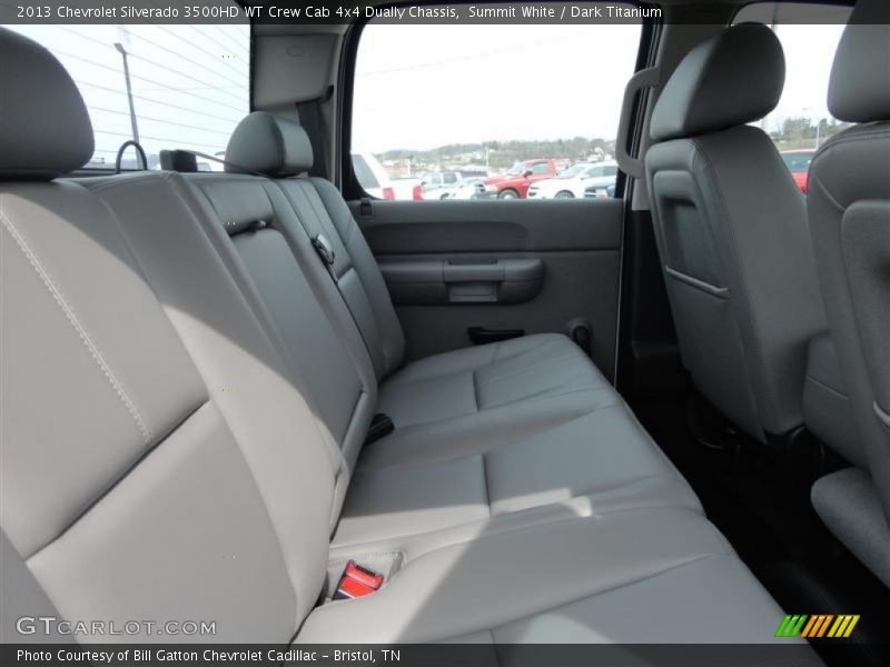 Summit White / Dark Titanium 2013 Chevrolet Silverado 3500HD WT Crew Cab 4x4 Dually Chassis