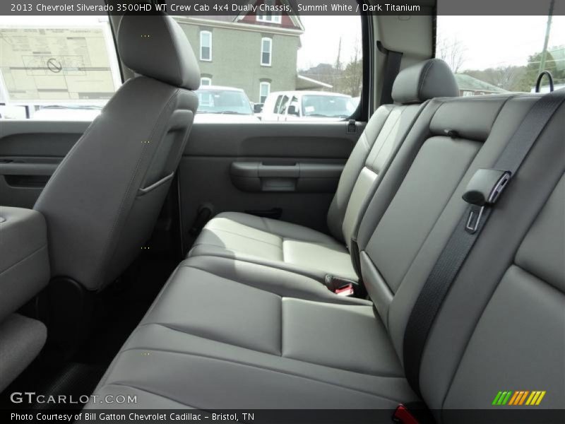Summit White / Dark Titanium 2013 Chevrolet Silverado 3500HD WT Crew Cab 4x4 Dually Chassis