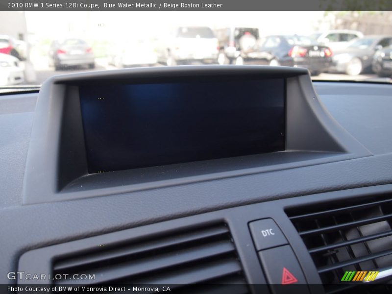 Blue Water Metallic / Beige Boston Leather 2010 BMW 1 Series 128i Coupe
