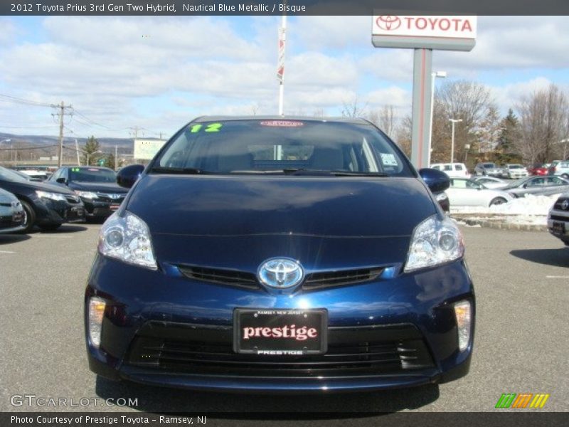 Nautical Blue Metallic / Bisque 2012 Toyota Prius 3rd Gen Two Hybrid