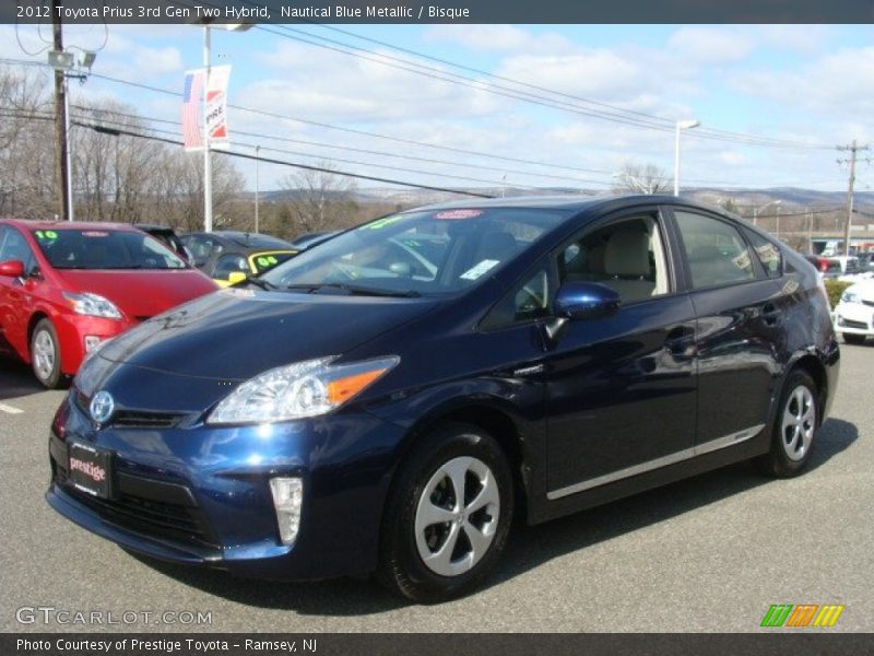 Nautical Blue Metallic / Bisque 2012 Toyota Prius 3rd Gen Two Hybrid