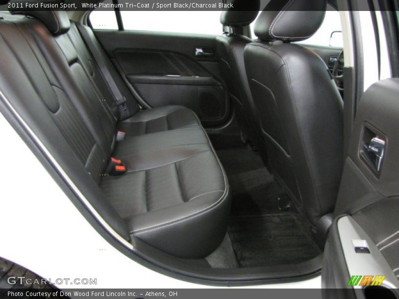 White Platinum Tri-Coat / Sport Black/Charcoal Black 2011 Ford Fusion Sport