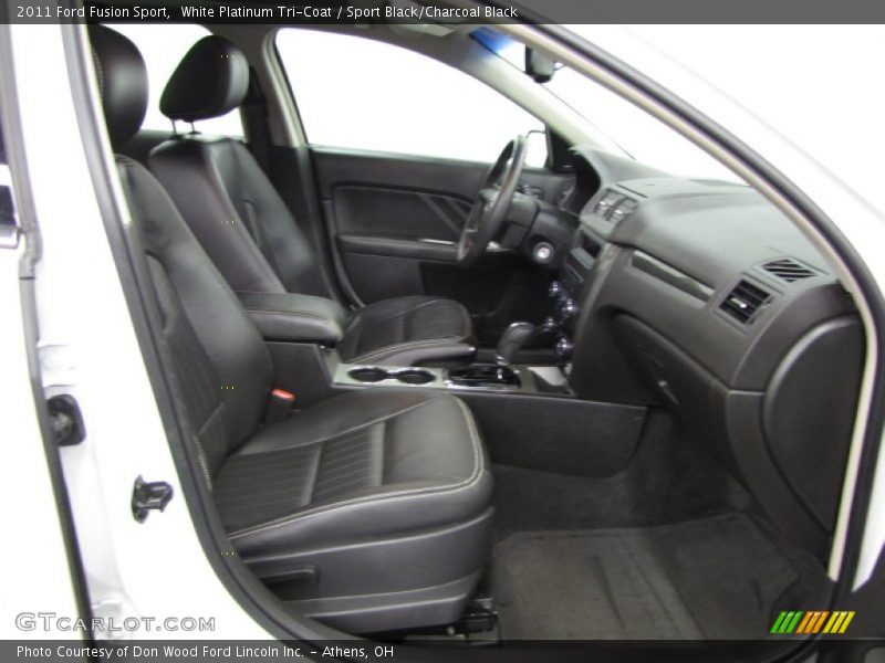 White Platinum Tri-Coat / Sport Black/Charcoal Black 2011 Ford Fusion Sport