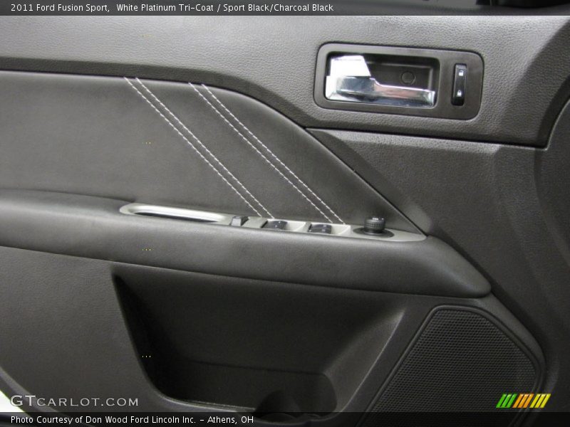 White Platinum Tri-Coat / Sport Black/Charcoal Black 2011 Ford Fusion Sport