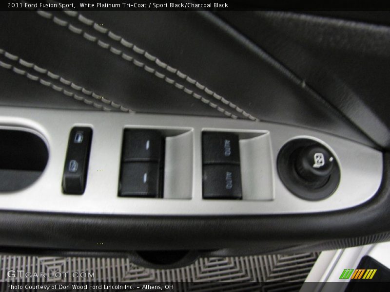 White Platinum Tri-Coat / Sport Black/Charcoal Black 2011 Ford Fusion Sport