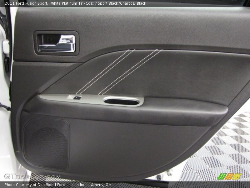 White Platinum Tri-Coat / Sport Black/Charcoal Black 2011 Ford Fusion Sport