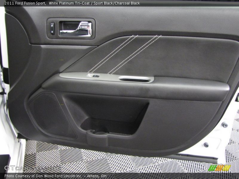White Platinum Tri-Coat / Sport Black/Charcoal Black 2011 Ford Fusion Sport