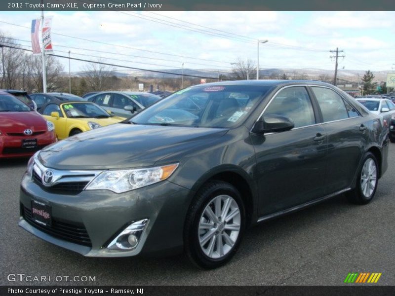 Cypress Green Pearl / Ivory 2012 Toyota Camry XLE