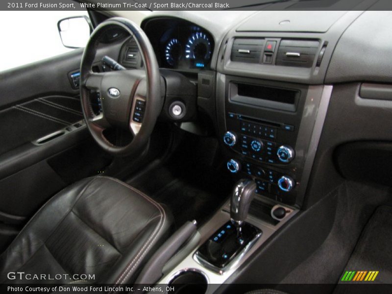 White Platinum Tri-Coat / Sport Black/Charcoal Black 2011 Ford Fusion Sport