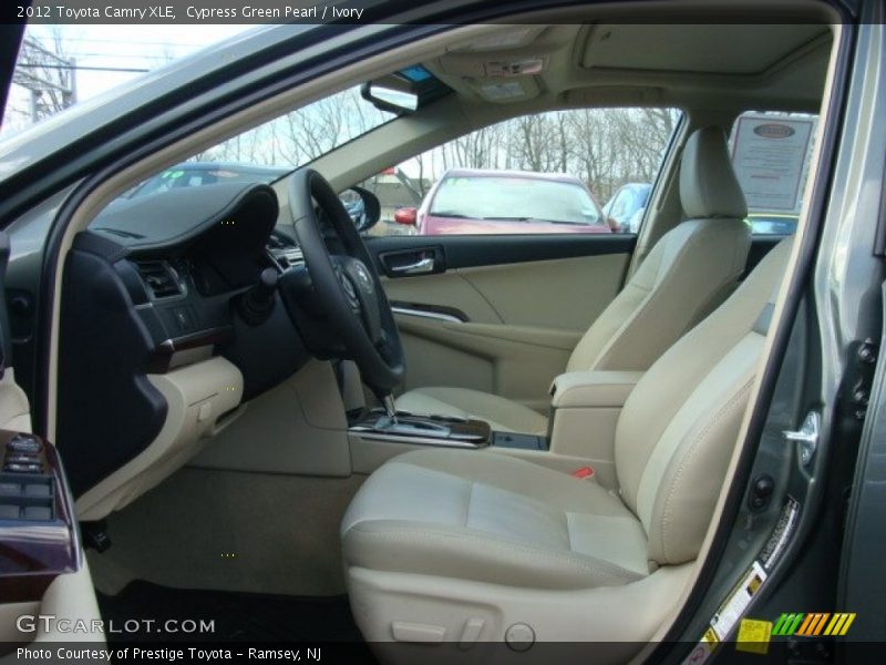 Cypress Green Pearl / Ivory 2012 Toyota Camry XLE