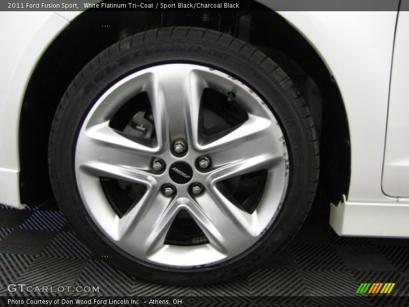 White Platinum Tri-Coat / Sport Black/Charcoal Black 2011 Ford Fusion Sport