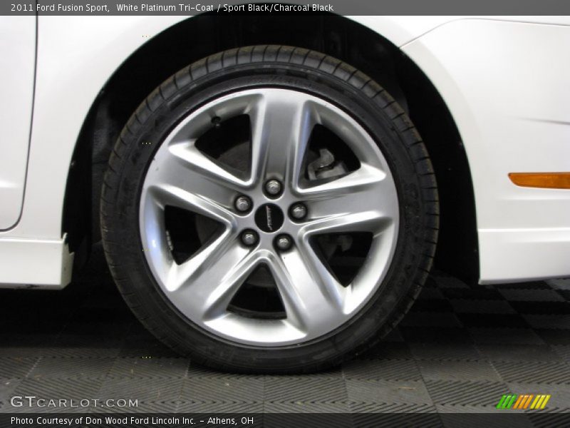 White Platinum Tri-Coat / Sport Black/Charcoal Black 2011 Ford Fusion Sport