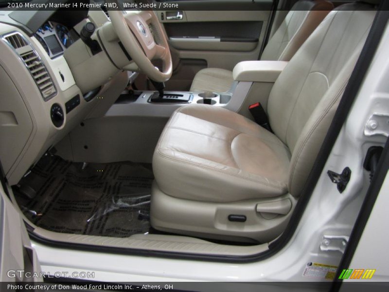White Suede / Stone 2010 Mercury Mariner I4 Premier 4WD