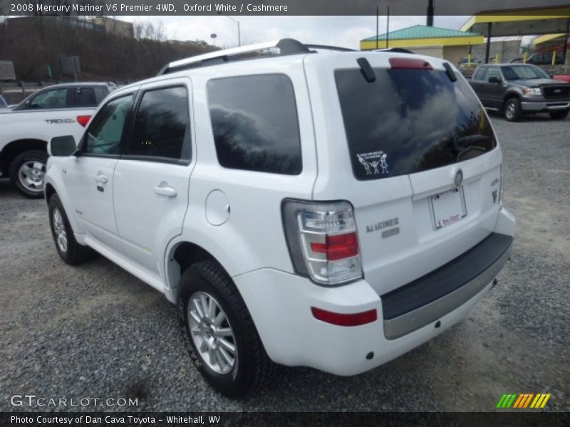 Oxford White / Cashmere 2008 Mercury Mariner V6 Premier 4WD