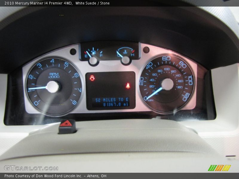 White Suede / Stone 2010 Mercury Mariner I4 Premier 4WD