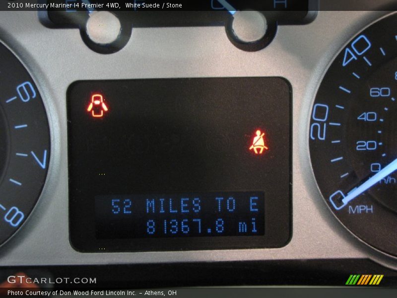 White Suede / Stone 2010 Mercury Mariner I4 Premier 4WD
