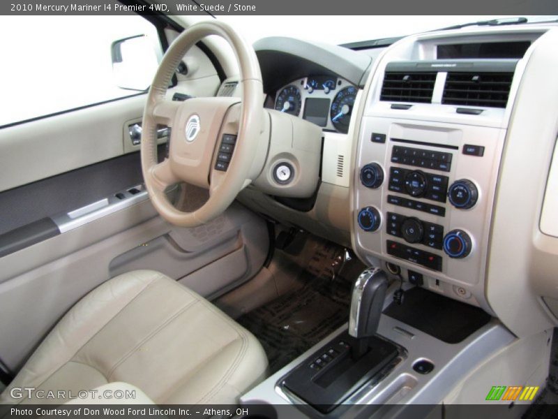 White Suede / Stone 2010 Mercury Mariner I4 Premier 4WD