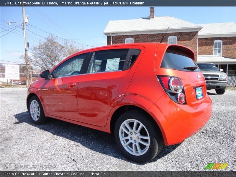 Inferno Orange Metallic / Jet Black/Dark Titanium 2013 Chevrolet Sonic LT Hatch