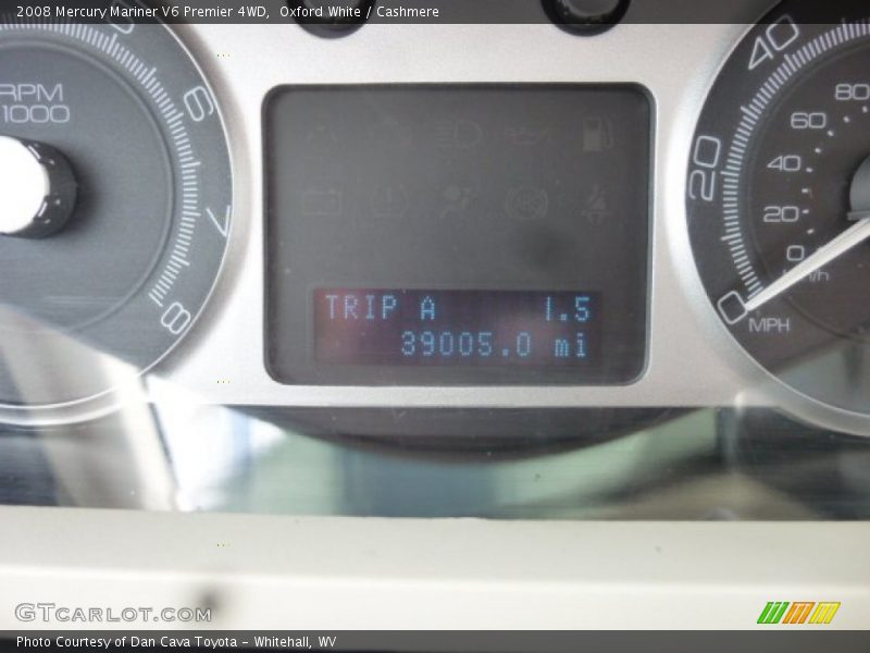 Oxford White / Cashmere 2008 Mercury Mariner V6 Premier 4WD