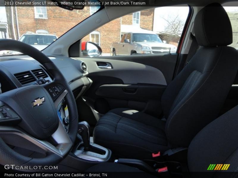 Inferno Orange Metallic / Jet Black/Dark Titanium 2013 Chevrolet Sonic LT Hatch