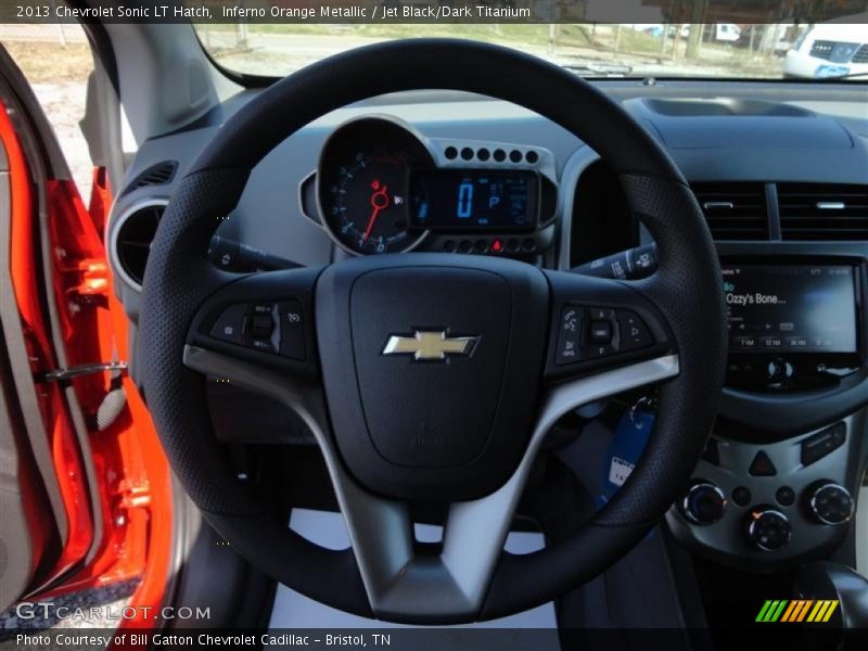 Inferno Orange Metallic / Jet Black/Dark Titanium 2013 Chevrolet Sonic LT Hatch