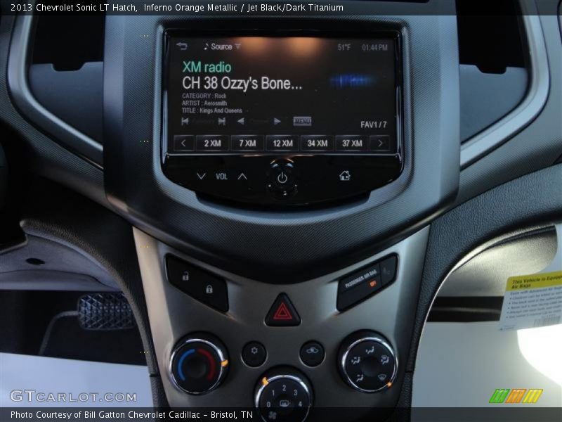 Inferno Orange Metallic / Jet Black/Dark Titanium 2013 Chevrolet Sonic LT Hatch
