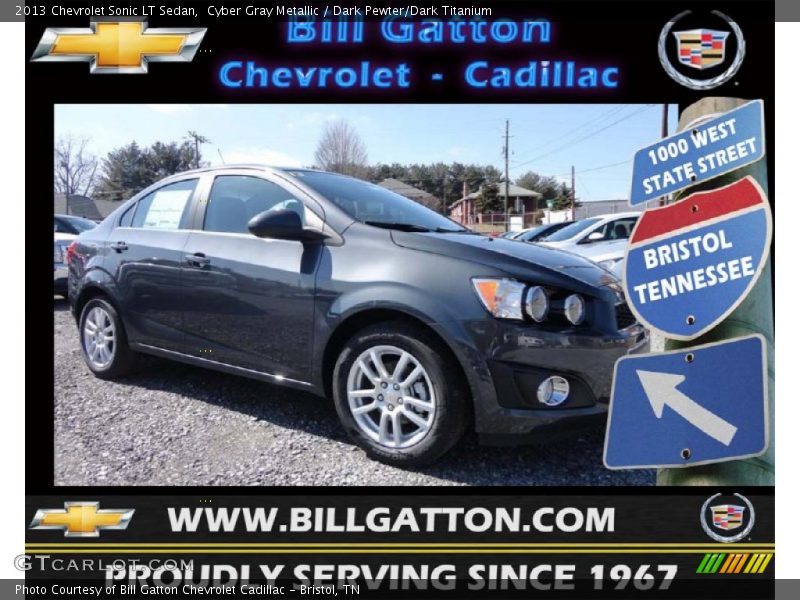 Cyber Gray Metallic / Dark Pewter/Dark Titanium 2013 Chevrolet Sonic LT Sedan