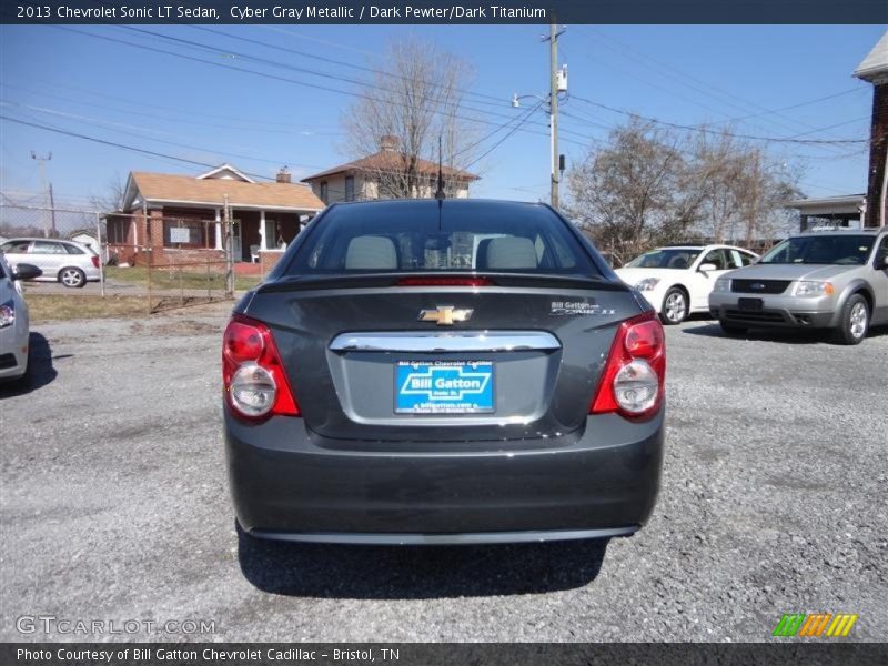 Cyber Gray Metallic / Dark Pewter/Dark Titanium 2013 Chevrolet Sonic LT Sedan