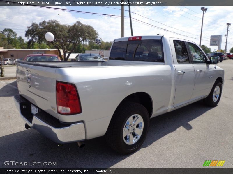 Bright Silver Metallic / Dark Slate/Medium Graystone 2010 Dodge Ram 1500 SLT Quad Cab