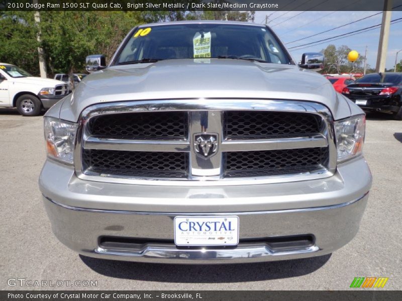 Bright Silver Metallic / Dark Slate/Medium Graystone 2010 Dodge Ram 1500 SLT Quad Cab