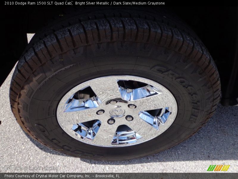 Bright Silver Metallic / Dark Slate/Medium Graystone 2010 Dodge Ram 1500 SLT Quad Cab