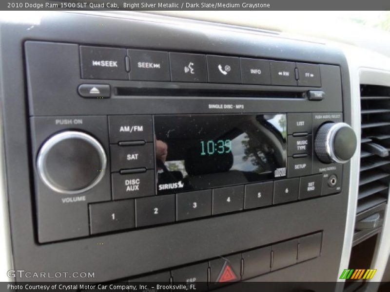 Audio System of 2010 Ram 1500 SLT Quad Cab