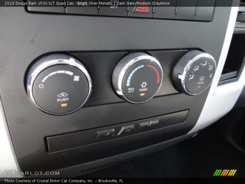 Bright Silver Metallic / Dark Slate/Medium Graystone 2010 Dodge Ram 1500 SLT Quad Cab