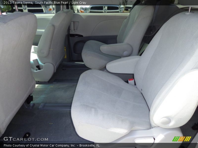 South Pacific Blue Pearl / Light Gray 2011 Toyota Sienna