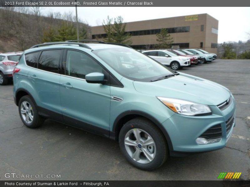 Frosted Glass Metallic / Charcoal Black 2013 Ford Escape SE 2.0L EcoBoost 4WD