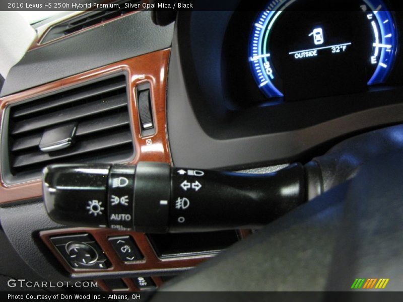 Silver Opal Mica / Black 2010 Lexus HS 250h Hybrid Premium