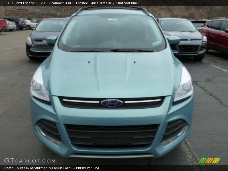 Frosted Glass Metallic / Charcoal Black 2013 Ford Escape SE 2.0L EcoBoost 4WD