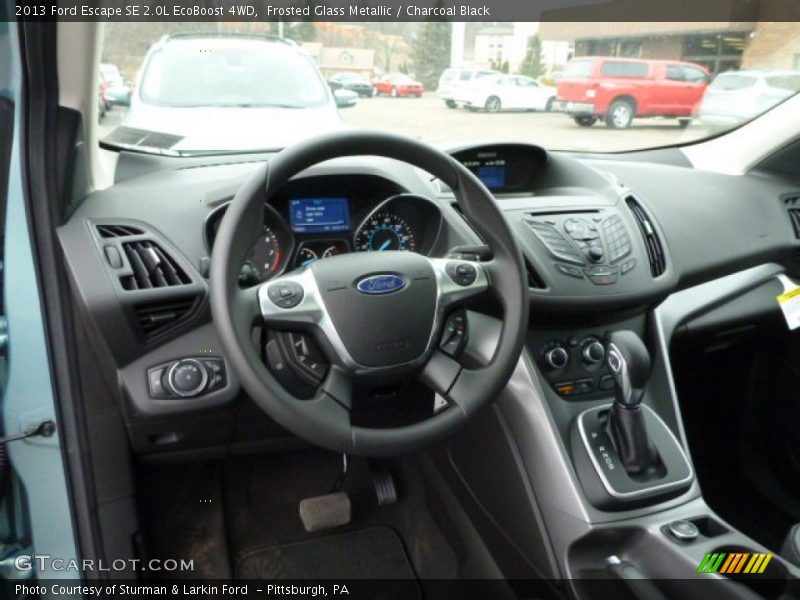 Frosted Glass Metallic / Charcoal Black 2013 Ford Escape SE 2.0L EcoBoost 4WD