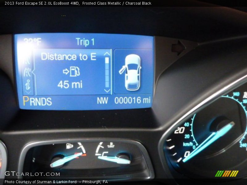 Frosted Glass Metallic / Charcoal Black 2013 Ford Escape SE 2.0L EcoBoost 4WD